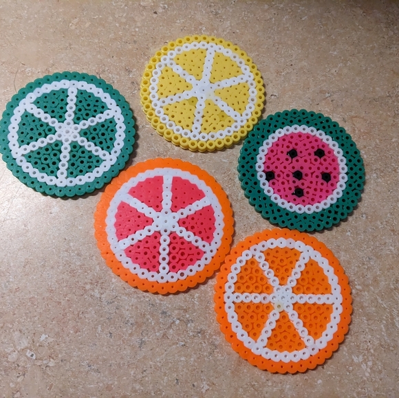 Perler bead coasters - Picture 2 of 2